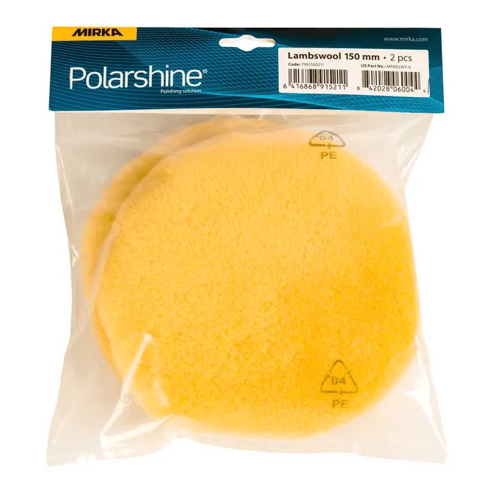 Mirka Lambswool Polishing Pro Pad - 150mm - 2 Pack