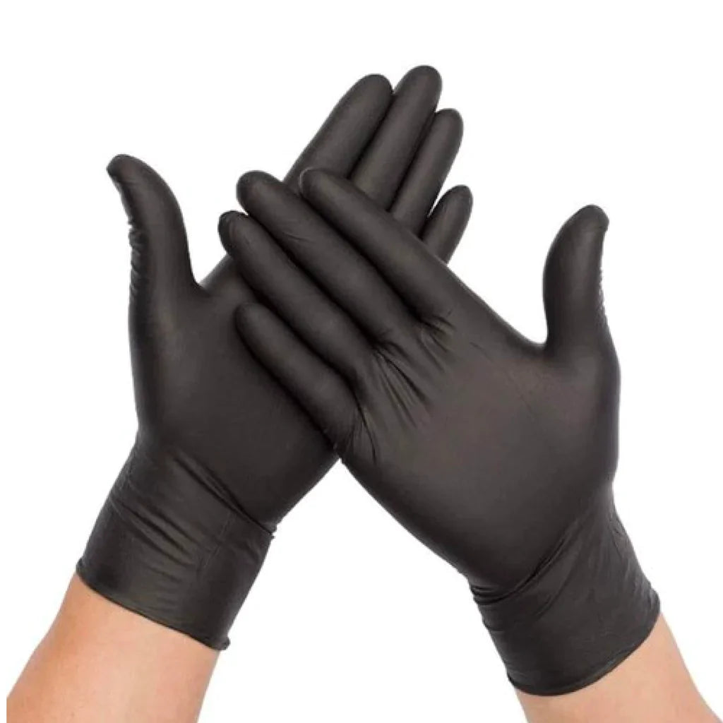 Bastion Nitrile Black Powder Free Micro Textured Detailing Gloves