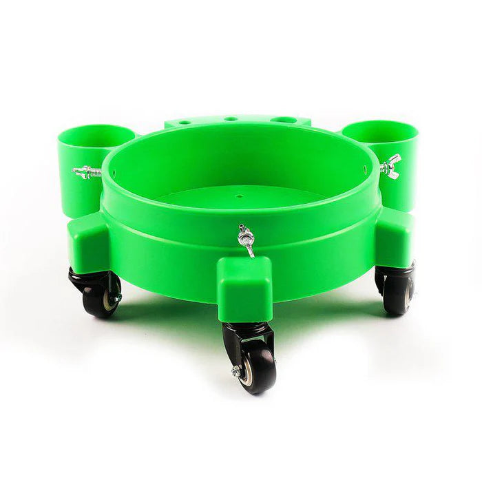 Maxshine Rolling Bucket Dolly Black/Red/Green